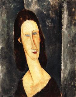 Amedeo Modigliani Blue Eyes ( Portrait of Madame Jeanne Hebuterne )